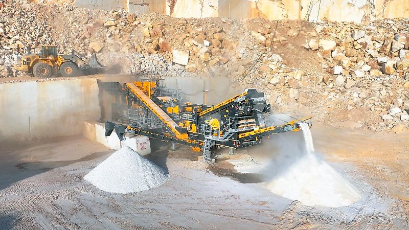 Fabo PRO-150 MOBILE CRUSHING SCREENING PLANT WITH WOBBLER FEEDER