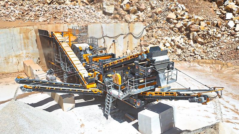 Fabo PRO-150 MOBILE CRUSHING SCREENING PLANT WITH WOBBLER FEEDER