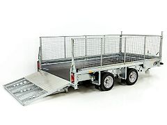 Ifor Williams Baumaschinenanhänger GX126 184x366 3,5t|Rampe|Gitt