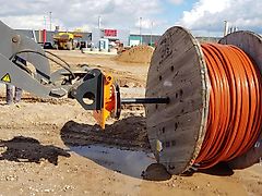 Wolf Technik für Baumaschinen Drehdorn, Kabeltrommel, Kabelverlegung