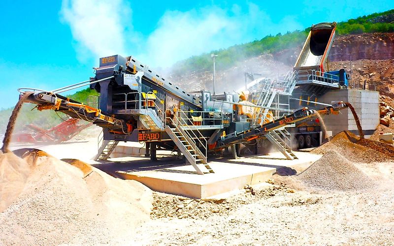 Fabo PRO-150 MOBILE CRUSHING SCREENING PLANT WITH WOBBLER FEEDER