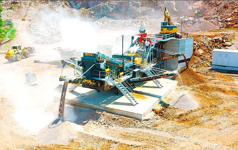 Fabo PRO-150 MOBILE CRUSHING SCREENING PLANT WITH WOBBLER FEEDER