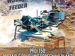 Fabo PRO-150 MOBILE CRUSHING SCREENING PLANT WITH WOBBLER FEEDER