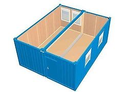 Iovino Bürocontainer 2 x 20 Fuß Doppelanlage