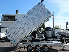 TwinTrailer 35-40 3500kg Kombikipper doppelter Bordwand, Plane