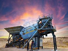 Fabo TURBOMIX-60 MOBILE CONCRETE MIXING PLANT