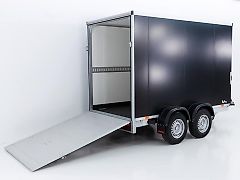 vezeko Kofferanhänger 148x301cm Höhe:193cm 2,7t|Rampe|schwarz